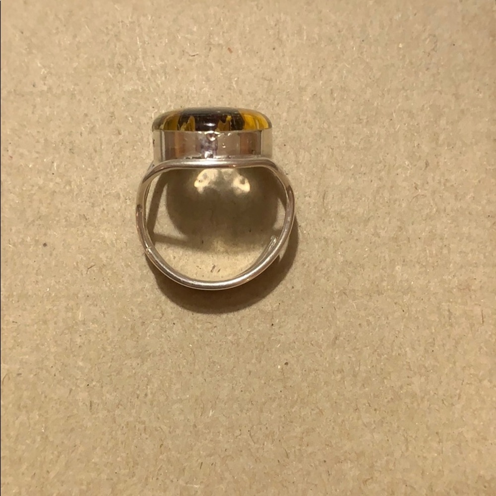 💥SOLD💥Encapsulated  🌻 925 sterling silver Ring - Picture 3 of 4